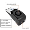 ZZRUI Upgraded Door Stopper Security Alarm,Portable 120 Loud Entrance Alert