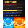 Sequential Turn Signal Led Light Strip Dynamic Scan Start Up