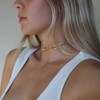 TseenYi Herringbone Chain Gold Thick Herringbone Chain Choker Necklace Antique
