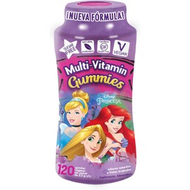 Princesas Multi-Vitaminas y Minerales Gummies Sin Azúcar Veganas Ingredientes 100% Naturales Gluten Free 120 Gomitas