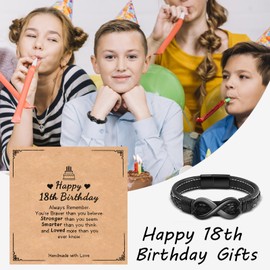 GBTBYS 18 Year Old Birthday Gift, Birthday Gifts for 18 Year Old, 18th Birthday Bracelet for Him, Cool Gifts for 18th Teenage Teens Son Nephew Birthday Gifts