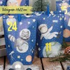 Extravagant Advent Calendar for Filling with 24 Blue Gift Bags