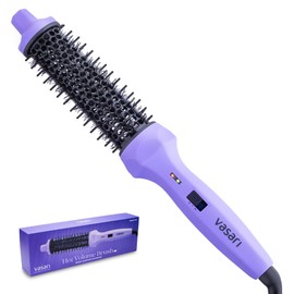 Vasari Extra-Long Round Thermal Brush 1.3 Inch | Curling Brush Iron with Ionic Ceramic Barrel for Creating Loose Curls and Volume | Hot Roller with Tangle-Free Technology | NOT A Hair Dryer