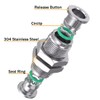 Jienk 2Pcs 304 Stainless Steel Bulkhead Union 3/8" x 3/8"