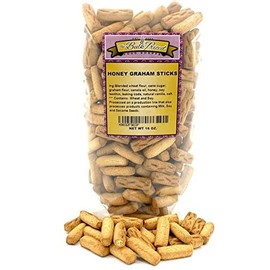 Honey Graham Sticks, Bulk Size (1 lb. Resealable Zip Lock Stand Up Bag)