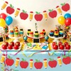 2 Pieces Back to School Pencil and Apple Banner Decorations