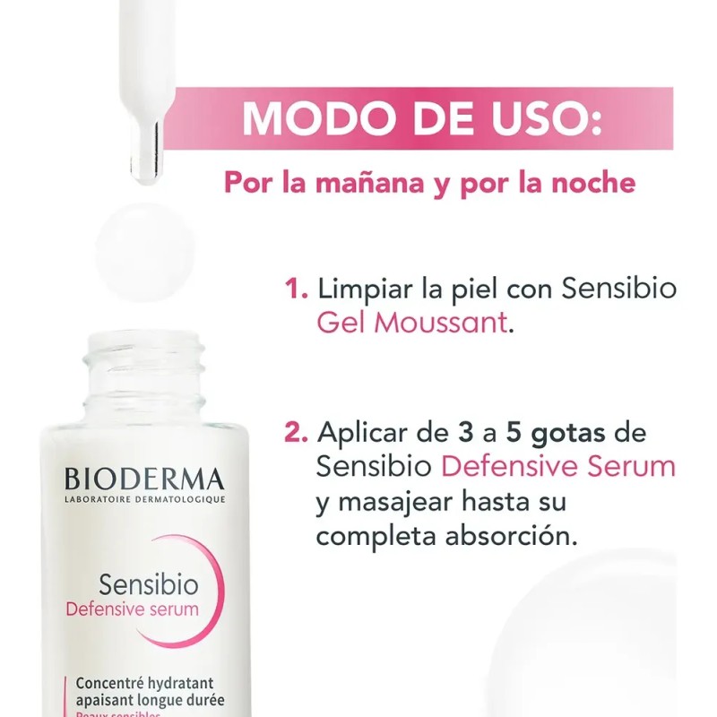 Bioderma Sensibio Defensive Sérum Hidratante 30 Ml Sensible