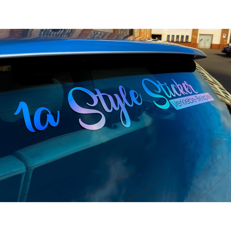 Static Aufkleber Hologramm Autoaufkleber Tuningsticker Regenbogenfarben Sticker Oilslick Hologramm Stripes