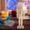Ciieeo Wooden Nutcracker Craft Wooden Nutcracker Graffiti Unpainted Wooden Nutcrackers