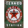 Retro petrol stations metal sign with embossing, suitable for Texaco