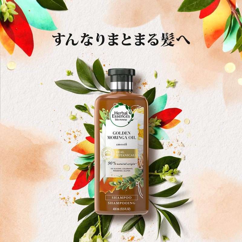 Herbal Essence Shampoo, Biolinea, Golden Moringa Oil, 13.5 fl oz