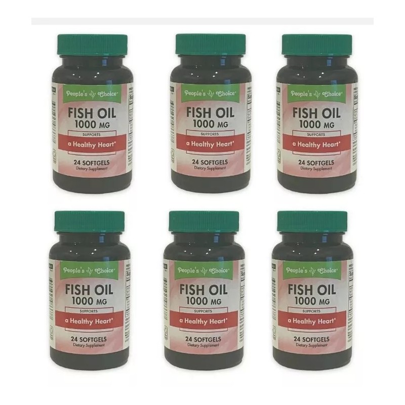 People'sChoice 3X Bottles/24-ct People's Choice Fish Oil Omega 3 Softgels