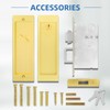 Pocket Door Hardware Mortise Lock with Pull, Privacy Recessed Handle