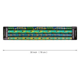 WRAPAHOLIC 30 Inch Peacock Christmas Wrapping Paper Roll - Jumbo Roll Green Peacock Elements Patterns with Metallic Foil Shine - 4 Rolls - 30 Inch x 120 Inch Per Roll