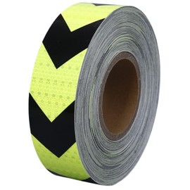 GeneX Reflective Tape Seal Parking Line Tape Fluorescent Tape Bicycle Motorcycle Truck Seat Reflective Film Road Signs Indoor Outdoor 5cm x 25m