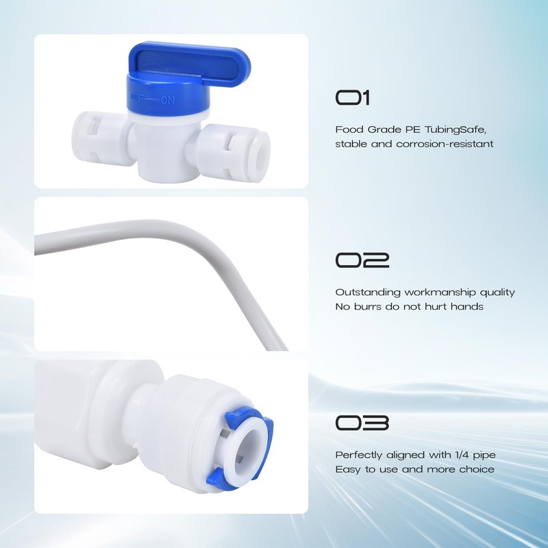 Refrigerator Water Line Kit, CNAODUN Ice Maker Water Line Kit