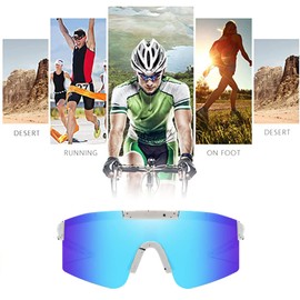 Vulevirtue Quick glasses, cycling glasses, men, quick glasses, women, cycling glasses, windproof UV 400, ski sunglasses, for outdoor activities, driving, fishing, running, hiking