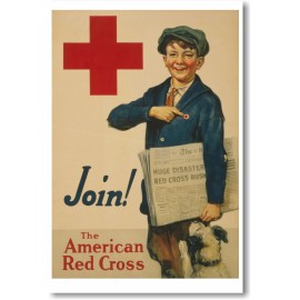 Join The American Red Cross - NEW Vintage Reprint POSTER