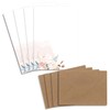 25 Letter Paper Sets DIN A5 - Natural Paper in