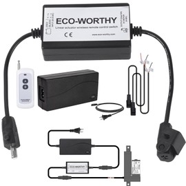 ECO-WORTHY Linear Actuator Controller for Linear Motion Actuators DC Motor 12 Remote Motor Control Switch Kit 5A with 12V AC/DC Adapter