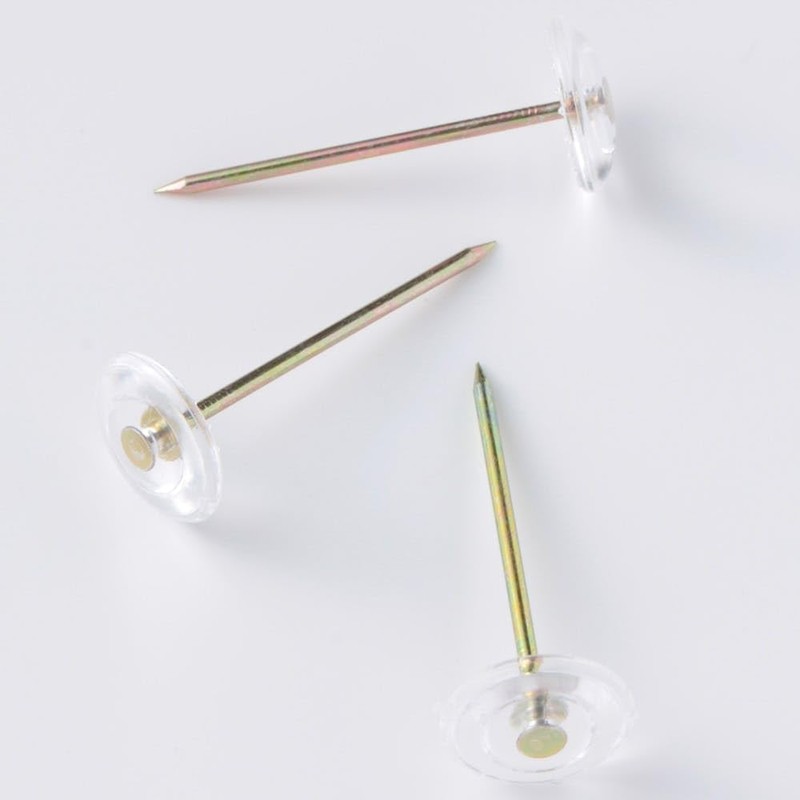 Cainz Top Bed Tacks 15 Pieces, Clear