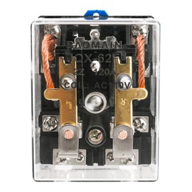Baomain High Power Relay JQX-62F-2Z AC 110V 120A DPDT 2NO 2NC Electronmagnetic Relay Transparent Dust-Proof Type