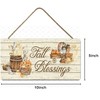 Fall Blessings Autumn Decor Wood Sign