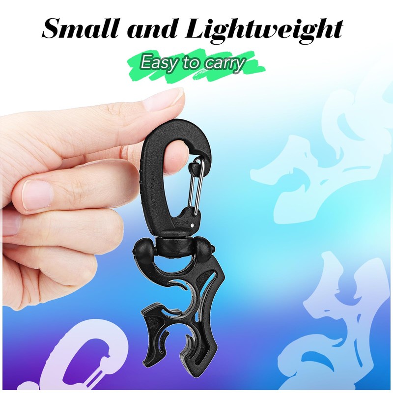 Dawitrly 3 Pieces Diving Hose Holder Clip Diving Double BCD