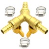 UOIENRT 3/8" Brass Fitting Y Shaped 2 Switch 3 Way