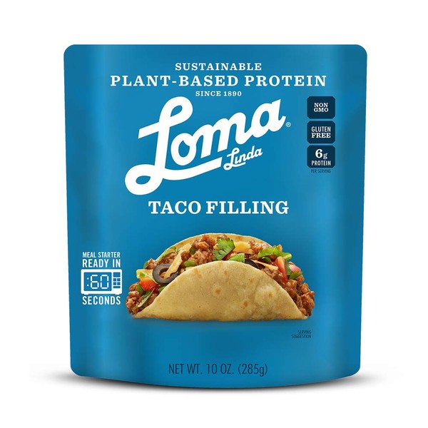 Loma Linda - Plant-Based Complete Meal Solution Packets (Taco Filling (10 oz.), 3 pack)