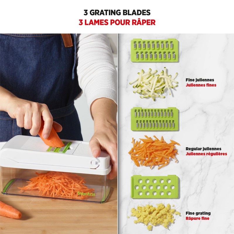 Starfrit Veggie Chopper Dicer Grater Slicer – 15-PC - 7