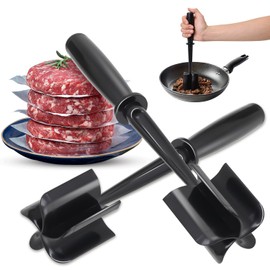 Yopinmall Meat Chopper Pack of 2, 5 Curve Blades Hamburger Chopper Ground Beef Masher Heat Resistant Meat Potato Masher Tool