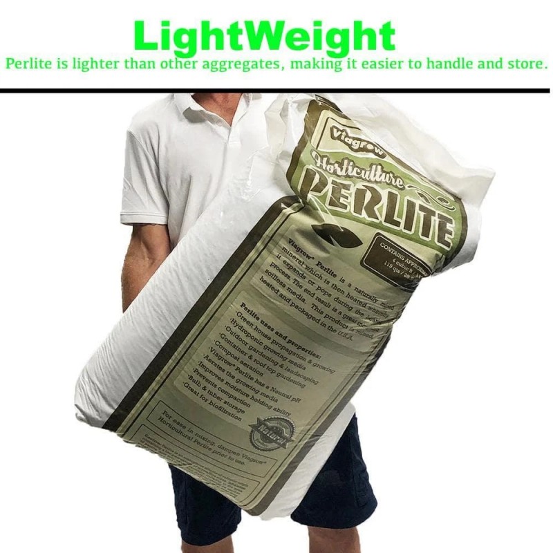 Viagrow 4 Cu. Ft. Perlite , Green for house propagation
