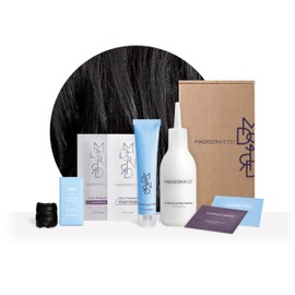 Madison Reed Madison Reed Radiant Hair Color Kit, Blackest Black for 100% Gray Coverage, Ammonia-Free, 2NNA Pescara Black, Permanent Hair Dye, Pack of 1