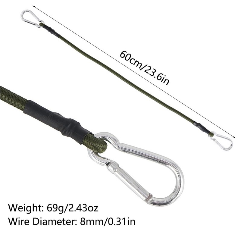 2 Pcs Bungee Cords, 60cm Heavy Duty Luggage Tie Downs