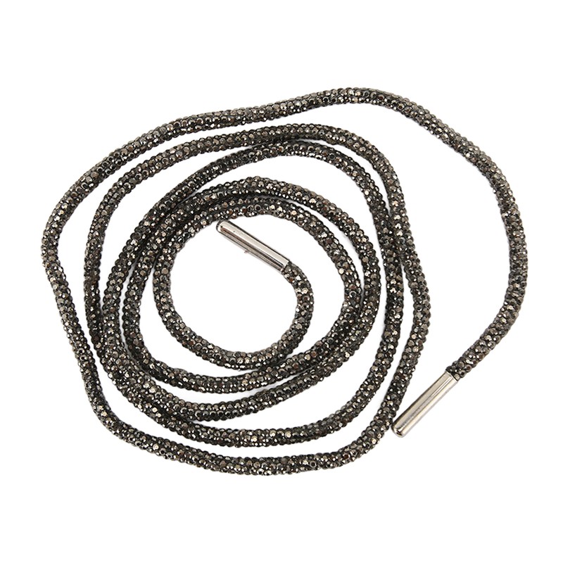 2pcs Rhinestone Shoe Laces Fashionable Shiny DIY Replacement Round Crystal