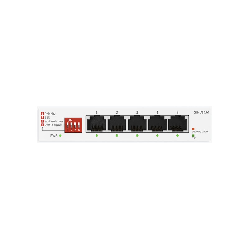 ASUS QG-U1050, 5-Port 2.5G Unmanaged Switch, Support 4 Intelligent Modes,