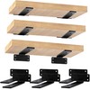 CONNOO 6 Pack Heavy Duty Thick Shelf L Brackets, 8