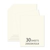 30 Sheets Cream Cardstock 8.5'' x 11'', 250gsm/92lb Heavyweight Cover
