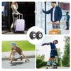 Pack of 4 Suitcase Castors Replacement Wheels, 50 x 18