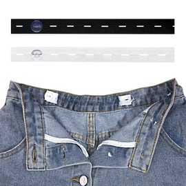 ZZXLLRO ZZXLLRO Pant Waist Tightener for Jeans, Jean Button Waist Tightener Suitable for Women Men Children (Pack of 4 Black + Pack of 8 White)