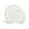 Godinger Dinnerware with Dinner Plate, Salad/Appetizer Plate, Pasta Plate and