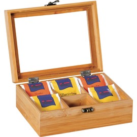 Tea Box FSC Tea Caddy 6 °FÄCHER Bamboo 58902