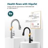 Hiqufet Black Kitchen Faucet with Pull Down Sprayer, Rv Kitchen