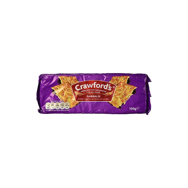 Crawford's Garibaldi Biscuits 100g (Pack of 12)
