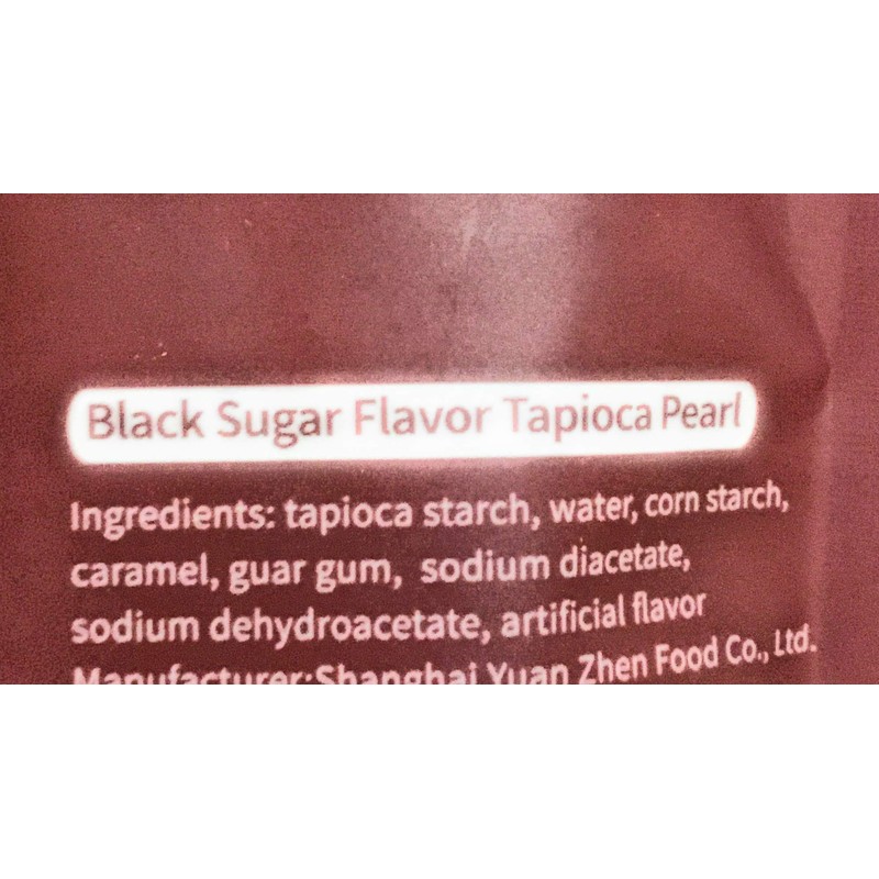 wufuyuan black sugar flavor tapioca pearls 8.8 Oz(2 Pack)黑糖味珍珠粉圓