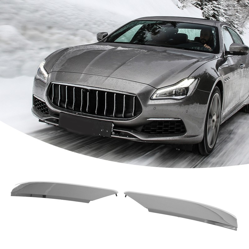 1pair Front Bumper Grille Trim Chrome 673007201 Replacement for Maserati