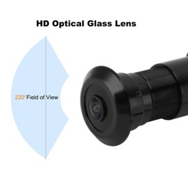 banapoy Door Peephole Camera, 1080P Smart Door Eye Hole Camera, 180 Degree Wide View Angle, 2 Way Talk, Doorbell Security Camcorder Peephole Viewer for Home