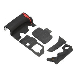 MASUNN 5 Pieces Repair Part of Grip Rubber Cover Unit Black For Nikon D700 Camera With Tape