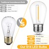 Mlambert 24 Pack LED String Light Bulbs,Shatterproof Outdoor String S14